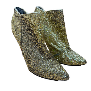 MICHAEL ANTONIO Gold Glitter Booties